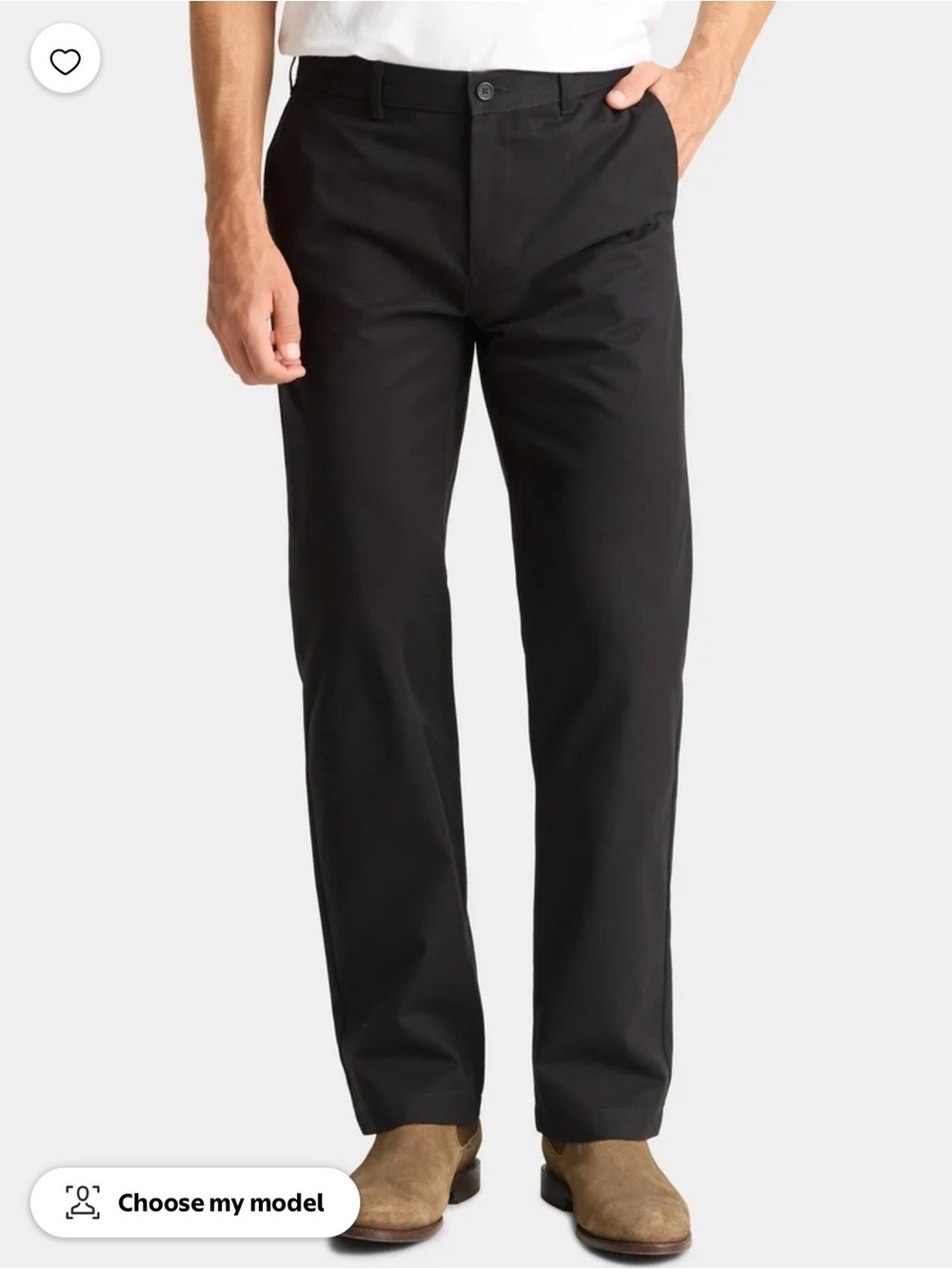 GEORGE BLACK 48x32 chino pants